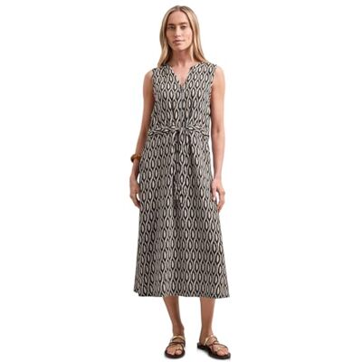 Street One Midi-Kleid mit Split Neck und Zipper Clay Sand 34 Street One Midi-Kleid mit Split Neck und Zipper Clay Sand 34