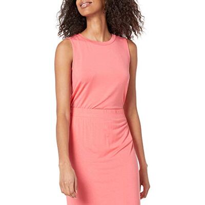 Amazon Damen Ärmelloses Muskel-Tanktop mit lockerer Passform, Pfirsich, M Amazon Damen Ärmelloses Muskel-Tanktop mit lockerer Passform, Pfirsich, M