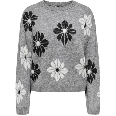 ONLY Onlfreesia Ls Flower O-Neck KNT Noos ONLY Onlfreesia Ls Flower O-Neck KNT Noos