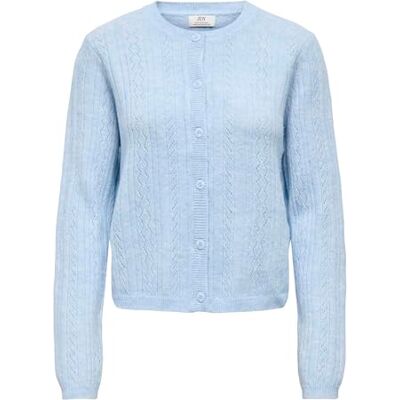 JDY Damen april Life L/S O-Neck Cardigan KNT, Cashmere Blue, M EU JDY Damen april Life L/S O-Neck Cardigan KNT, Cashmere Blue, M EU
