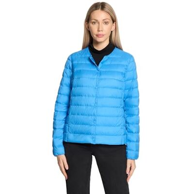 Betty Barclay Damen Daunen-Steppjacke mit Rundhalsausschnitt 36, Campanula Betty Barclay Damen Daunen-Steppjacke mit Rundhalsausschnitt 36, Campanula