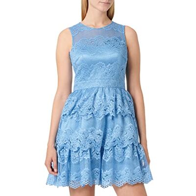 Laona Damen Partykleid Cocktail Dress LA12002, Mini, Gr. 36 (Herstellergröße: S), Blau (Opal Blue 9095) Laona Damen Partykleid Cocktail Dress LA12002, Mini, Gr. 36 (Herstellergröße: S), Blau (Opal Blue 9095)