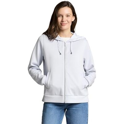 TOM TAILOR Damen Sweatshirts & Kapuzenpullover Sweatjacke, 40032-Soft Dusty Blue, 52 Plus TOM TAILOR Damen Sweatshirts & Kapuzenpullover Sweatjacke, 40032-Soft Dusty Blue, 52 Plus