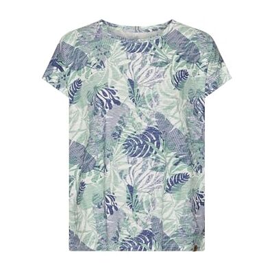 camel active Damen T-Shirt mit Rundhalsausschnitt Jade AOP, Womenswear-M camel active Damen T-Shirt mit Rundhalsausschnitt Jade AOP, Womenswear-M