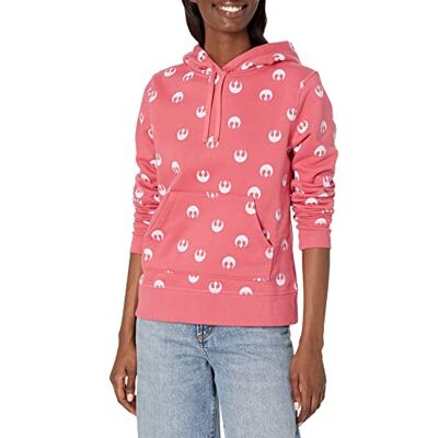 Amazon Disney Marvel Star Wars Princess Damen Fleece-Kapuzenpulli (in Übergröße erhältlich), Rosa Star Wars Rebel, M Amazon Disney Marvel Star Wars Princess Damen Fleece-Kapuzenpulli (in Übergröße erhältlich), Rosa Star Wars Rebel, M
