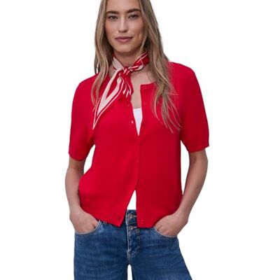 Street One Kurzarm Cardigan mit Rundhals Salsa red 40 Street One Kurzarm Cardigan mit Rundhals Salsa red 40