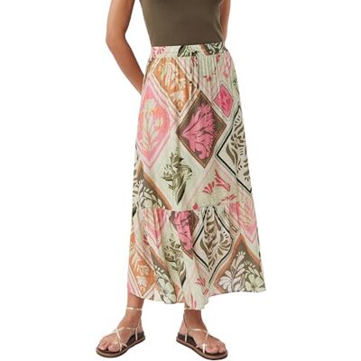 Comma Maxi-Rock aus Viskose mit All-Over-Print Comma Maxi-Rock aus Viskose mit All-Over-Print