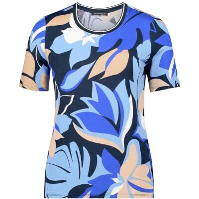 Betty Barclay Damen Kurz 1/2 Arm T-Shirt, Dunkelblau/Blau, 42 EU Betty Barclay Damen Kurz 1/2 Arm T-Shirt, Dunkelblau/Blau, 42 EU