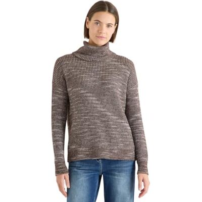 Cecil Space Dye Rollkragenpullover urban Taupe Melange XL Cecil Space Dye Rollkragenpullover urban Taupe Melange XL