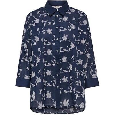 ONLY Onlnew Lina Grace Ls Emb Shirt Noos WVN ONLY Onlnew Lina Grace Ls Emb Shirt Noos WVN