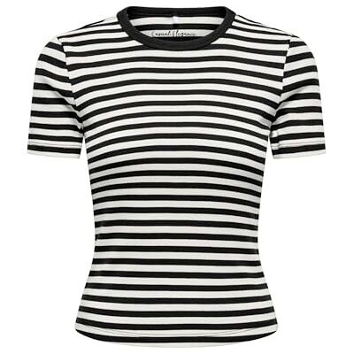ONLY Onlval S/S O-Neck Stripe Top JRS ONLY Onlval S/S O-Neck Stripe Top JRS