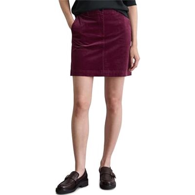 Marc O' Polo Marc OߴPolo Damen Cordrock mit Stretch-Anteil A-Shape, Rot (Aubergine Red), 32 Marc O' Polo Marc OߴPolo Damen Cordrock mit Stretch-Anteil A-Shape, Rot (Aubergine Red), 32