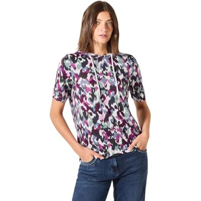 Cecil Damen Gemustertes Hoodie Shirt Cecil Damen Gemustertes Hoodie Shirt