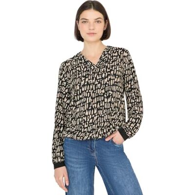 Cecil Bluse mit Tunnelzug raw Khaki S Cecil Bluse mit Tunnelzug raw Khaki S