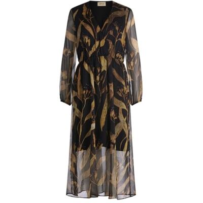Cartoon Damen Midikleid Langarm 42, Black/Nature Cartoon Damen Midikleid Langarm 42, Black/Nature