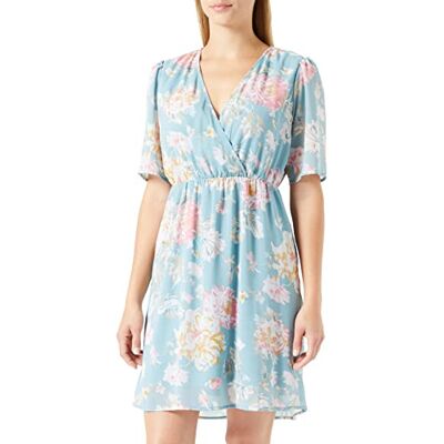 ONLY Damen Onlstar Life Fia S/S Dress Cs Ptm, Ether/Aop:star Garden Flower, XXS ONLY Damen Onlstar Life Fia S/S Dress Cs Ptm, Ether/Aop:star Garden Flower, XXS