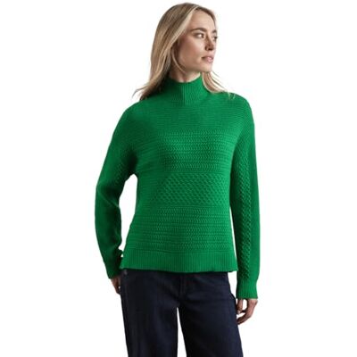 Street One Fancy Cable Sweater, Vibrant Green, 40 Street One Fancy Cable Sweater, Vibrant Green, 40