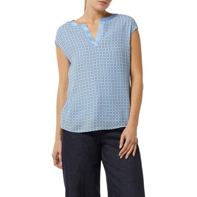 Comma Satin Patch Shirt Print Comma Satin Patch Shirt Print