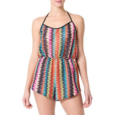 Hurley Damen Chevron Knti Ls Tunika Lässiges Kleid, Schwarz Multi, S Hurley Damen Chevron Knti Ls Tunika Lässiges Kleid, Schwarz Multi, S