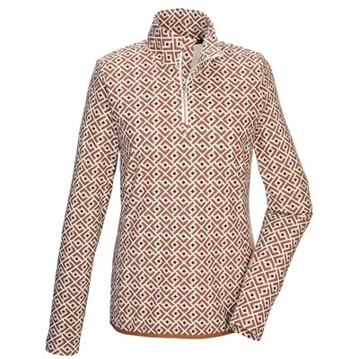 Killtec Damen Powerstretchshirt/Midlayer mit Stehkragen und Reißverschluss KSW 109 WMN LS SHRT, Toffee, 44, 43610-000 Killtec Damen Powerstretchshirt/Midlayer mit Stehkragen und Reißverschluss KSW 109 WMN LS SHRT, Toffee, 44, 43610-000