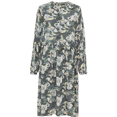 camel active Damen 391350/2s11 Kleid, AOP Smoke Khaki, S EU camel active Damen 391350/2s11 Kleid, AOP Smoke Khaki, S EU