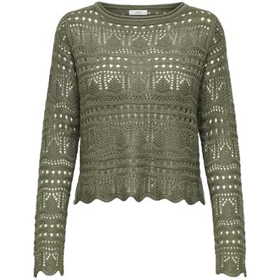 JACQUELINE de YONG Damen Jdysun Lay L/S Boatneck Pullov. KNT Noos, Grün-2, XS EU JACQUELINE de YONG Damen Jdysun Lay L/S Boatneck Pullov. KNT Noos, Grün-2, XS EU