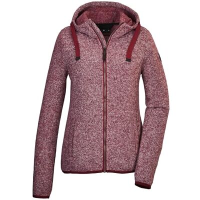 G.I.G.A. DX by killtec Damen Strickfleecejacke/Fleecejacke mit Kapuze GW 52 WMN KNTFLC JCKT, weinrot, 34, 42233-000 G.I.G.A. DX by killtec Damen Strickfleecejacke/Fleecejacke mit Kapuze GW 52 WMN KNTFLC JCKT, weinrot, 34, 42233-000