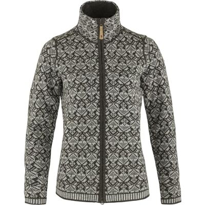 Fjällräven Damen Snow Cardigan Jacke, Dark Olive, XL Fjällräven Damen Snow Cardigan Jacke, Dark Olive, XL