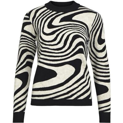 Object OBJRAY L/S Knit Pullover AOP NOOS Object OBJRAY L/S Knit Pullover AOP NOOS