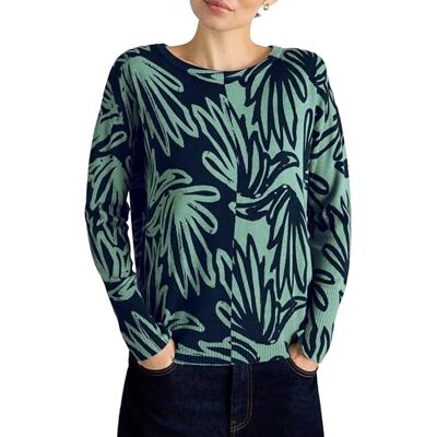 White Stuff Damen-Pullover mit Allover-Print – Lässiger Stil mit Raffinesse – BLAU PR – Größe 40 White Stuff Damen-Pullover mit Allover-Print – Lässiger Stil mit Raffinesse – BLAU PR – Größe 40