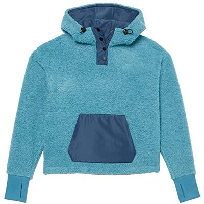 Amazon Damen Teddy Fleecejacke mit durchgehendem Reißverschluss, Blaugrün, XL Amazon Damen Teddy Fleecejacke mit durchgehendem Reißverschluss, Blaugrün, XL