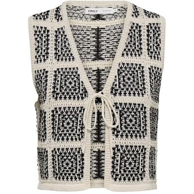 ONLY Onlloa Sl String Crochet Vest KNT ONLY Onlloa Sl String Crochet Vest KNT