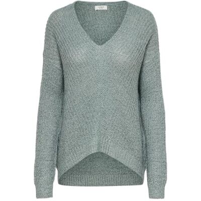 ONLY Damen Jdynew Megan L/S Pullover KNT Noos, Grau, XXS ONLY Damen Jdynew Megan L/S Pullover KNT Noos, Grau, XXS