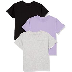 Amazon Unisex Kinder Modernes Kurzarm-T-Shirt, 3er-Pack, Grau Meliert/Purpur/Schwarz, 2 Jahre Amazon Unisex Kinder Modernes Kurzarm-T-Shirt, 3er-Pack, Grau Meliert/Purpur/Schwarz, 2 Jahre