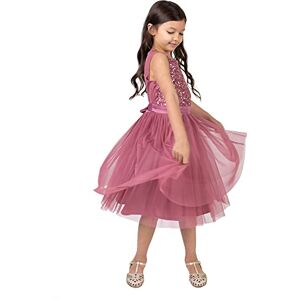 Maya Deluxe Mädchen Paillettenverziertes Hochzeit Und Geburtstag Festlich Mit Bandschleife Brautjungfernkleid Kleid, Desert Rose, 3-4 Jahre EU Maya Deluxe Mädchen Paillettenverziertes Hochzeit Und Geburtstag Festlich Mit Bandschleife Brautjungfernkleid Kleid, Desert Rose, 3-4 Jahre EU