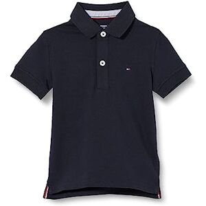 Tommy Hilfiger Jungen Poloshirt Kurzarm aus Bio-Baumwolle, Blau (Sky Captain), 4 Jahre Tommy Hilfiger Jungen Poloshirt Kurzarm aus Bio-Baumwolle, Blau (Sky Captain), 4 Jahre