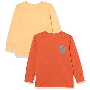 Amazon Unisex Kinder Langarm-T-Shirt mit Rippbündchen, 2er-Pack, Hellorange/Melonenorange Schlange, 11-12 Jahre Amazon Unisex Kinder Langarm-T-Shirt mit Rippbündchen, 2er-Pack, Hellorange/Melonenorange Schlange, 11-12 Jahre