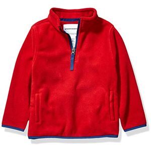 Amazon Jungen Fleecejacke mit Viertelreißverschluss, Rot, 11-12 Jahre Amazon Jungen Fleecejacke mit Viertelreißverschluss, Rot, 11-12 Jahre