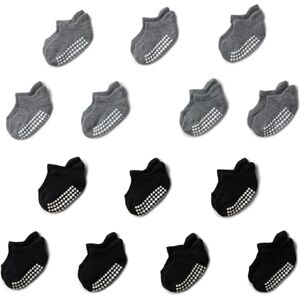 Amazon Unisex-Baby Rutschfeste, Niedrig Geschnittene Socken, 14 Paar, 0-6 Monate, Schwarz/Grau Amazon Unisex-Baby Rutschfeste, Niedrig Geschnittene Socken, 14 Paar, 0-6 Monate, Schwarz/Grau