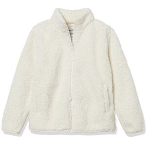 Amazon Mädchen Sherpa-Fleecejacke mit durchgehendem Reißverschluss, Elfenbein, 3 Jahre Amazon Mädchen Sherpa-Fleecejacke mit durchgehendem Reißverschluss, Elfenbein, 3 Jahre