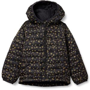 Amazon Mädchen Leichte Wasserabweisende verstaubare Winterjacke mit Kapuzen, Schwarz Sterne, 11-12 Jahre Amazon Mädchen Leichte Wasserabweisende verstaubare Winterjacke mit Kapuzen, Schwarz Sterne, 11-12 Jahre