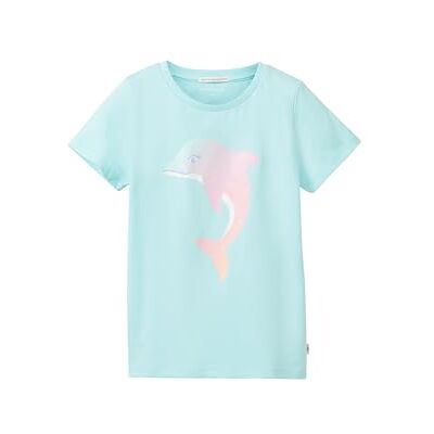 TOM TAILOR Mädchen Kinder T-Shirt mit Delphin-Print , soft blue lagoon, 92/98 TOM TAILOR Mädchen Kinder T-Shirt mit Delphin-Print , soft blue lagoon, 92/98