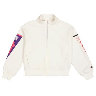 Champion Mädchen Legacy Graphic Shop G (405024) -Ultra-Light Soft Compact Powerblend Fleece Full-Zip Hoodie, Rosa (WW003), 7-8 Years Champion Mädchen Legacy Graphic Shop G (405024) -Ultra-Light Soft Compact Powerblend Fleece Full-Zip Hoodie, Rosa (WW003), 7-8 Years