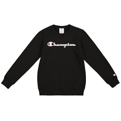 Champion Jungen Legacy Boy Big Logo Sweatshirt, Black (Kk001), 3-4 Jahre EU Champion Jungen Legacy Boy Big Logo Sweatshirt, Black (Kk001), 3-4 Jahre EU