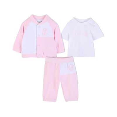 Boss T-Shirt + Hose + Strickjacke Set Baby Girls, Rosa, Rosa, 2 Jahre Boss T-Shirt + Hose + Strickjacke Set Baby Girls, Rosa, Rosa, 2 Jahre