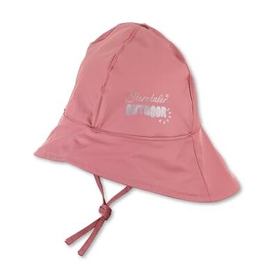 Sterntaler Regenhut uni Kinder Südwester wasserdicht Mädchen Regenhut mit Jerseyfutter, Ohrenklappen und zum Binden robuste Regenbekleidung mit reflektierendem Logo perlrosa, Größe 55 Sterntaler Regenhut uni Kinder Südwester wasserdicht Mädchen Regenhut mit Jerseyfutter, Ohrenklappen und zum Binden robuste Regenbekleidung mit reflektierendem Logo perlrosa, Größe 55