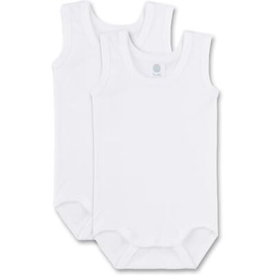 Sanetta Baby-Body ohne Arm (Doppelpack) weiß Hochwertiger und nachhaltiger Body für Babys aus Bio-Baumwolle. Inhalt: 2er Set Baby Body Sanetta Baby-Body ohne Arm (Doppelpack) weiß Hochwertiger und nachhaltiger Body für Babys aus Bio-Baumwolle. Inhalt: 2er Set Baby Body