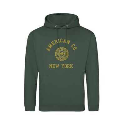 AMERICAN COLLEGE USA , Sweatshirts, Pullover, Jungen, Mädchen, Westen, Hoodies, Fleece, Jacke, Thermo, Mit Kapuze, Kinder Bekleidung, Unisex, Modell ACSCW4 Dark Green 14 Jahre AMERICAN COLLEGE USA , Sweatshirts, Pullover, Jungen, Mädchen, Westen, Hoodies, Fleece, Jacke, Thermo, Mit Kapuze, Kinder Bekleidung, Unisex, Modell ACSCW4 Dark Green 14 Jahre