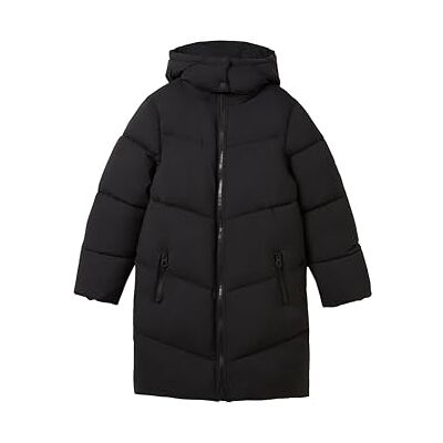 TOM TAILOR Mädchen Kinder Longstyle Puffer Wintermantel,29999 Black, 140 TOM TAILOR Mädchen Kinder Longstyle Puffer Wintermantel,29999 Black, 140