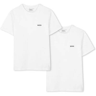 Boss T-Shirt für Jungen, Weiß, 5 Jahre Boss T-Shirt für Jungen, Weiß, 5 Jahre